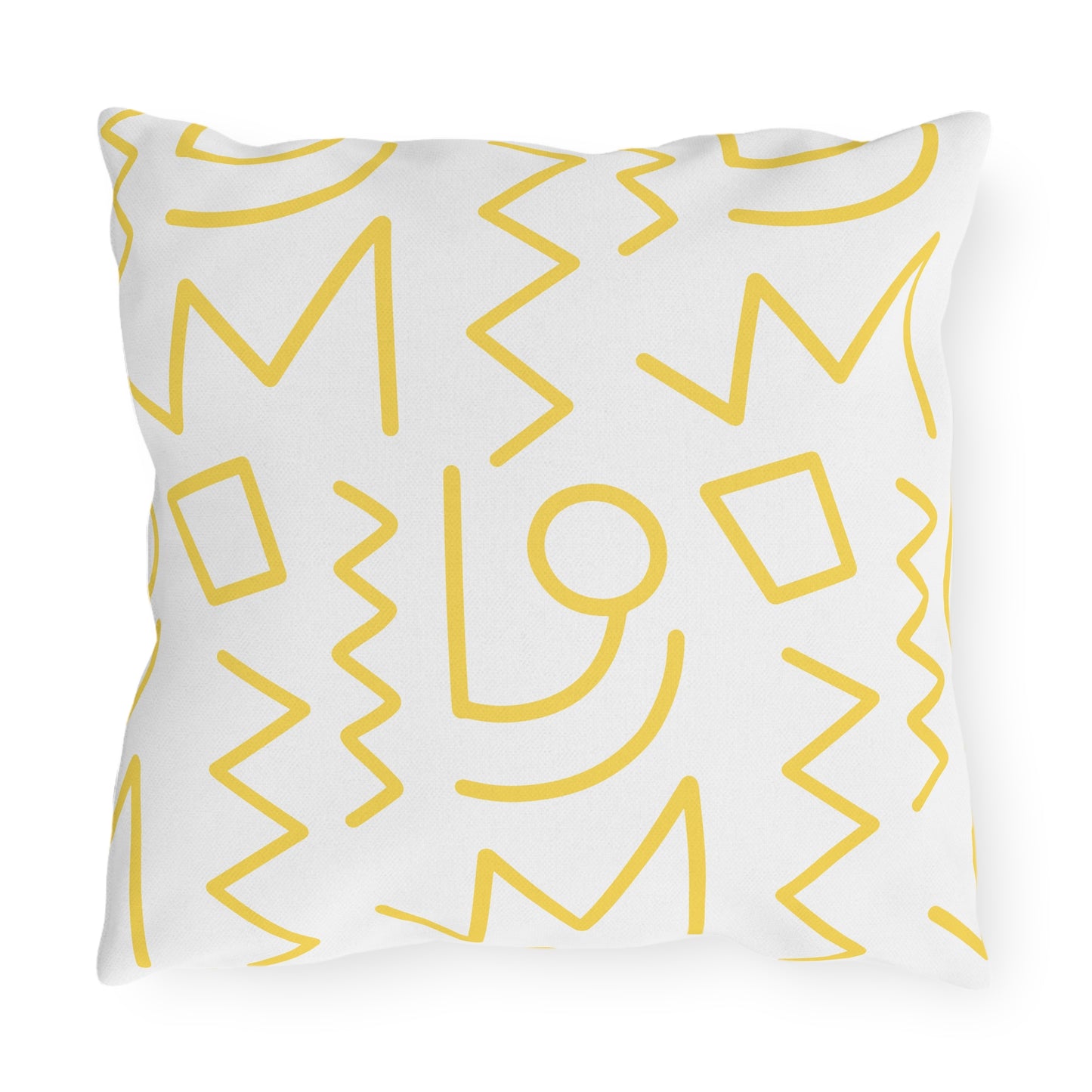 Color Block Tribal Outdoor Throw Pillow