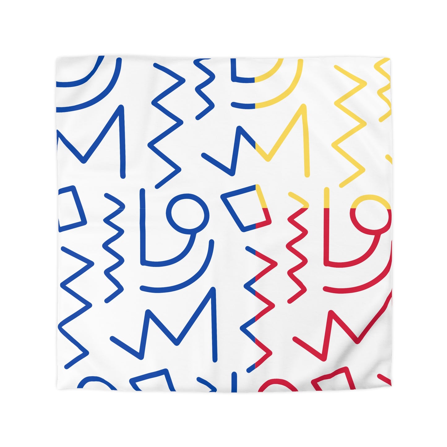 Color Block Tribal Duvet Cover