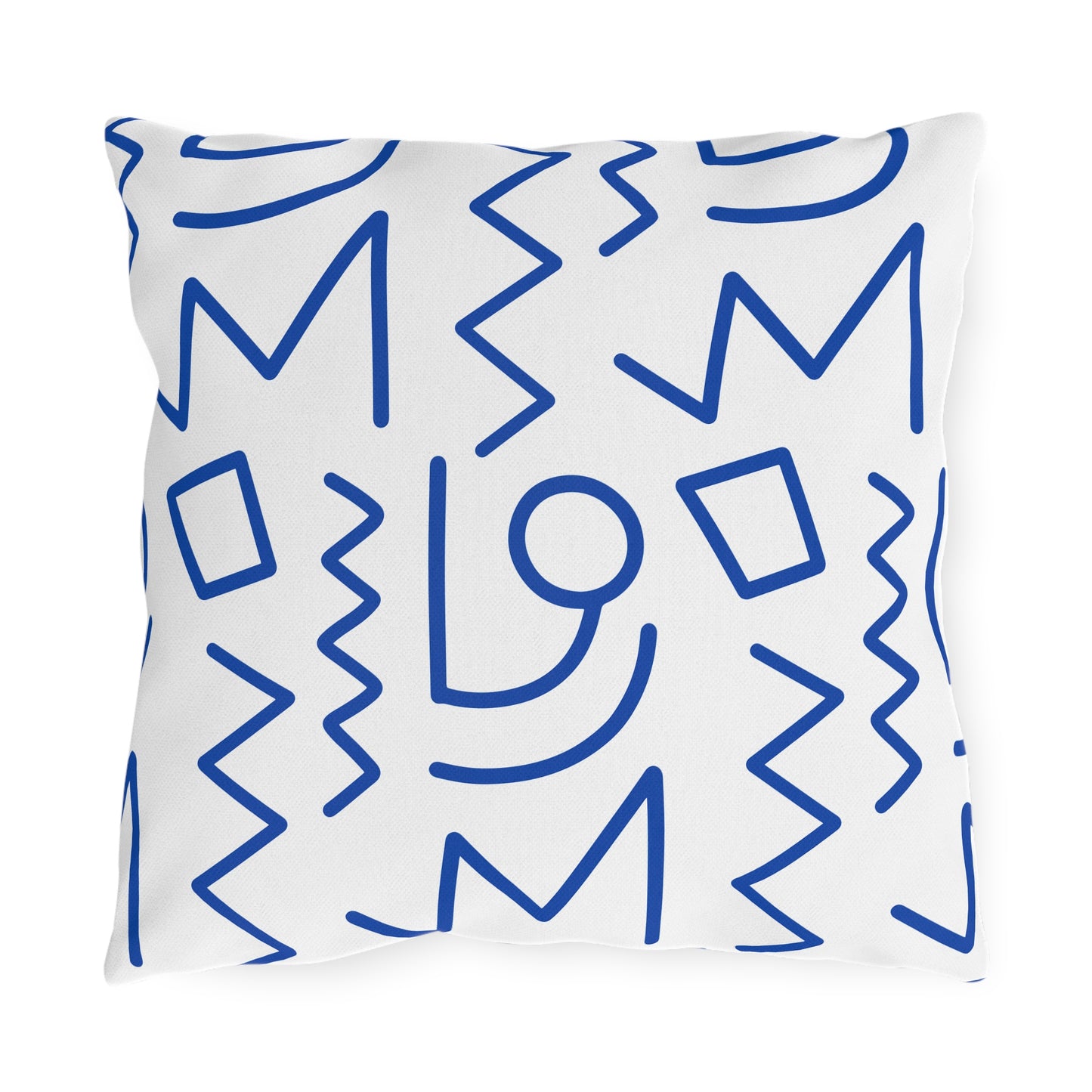 Color Block Tribal Outdoor Pillow