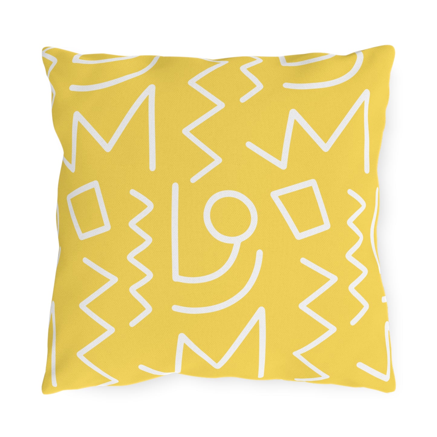 Color Block Tribal Outdoor Throw Pillow