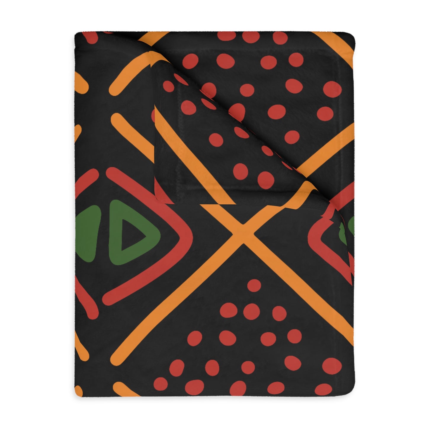 African Mudcloth Throw Blanket