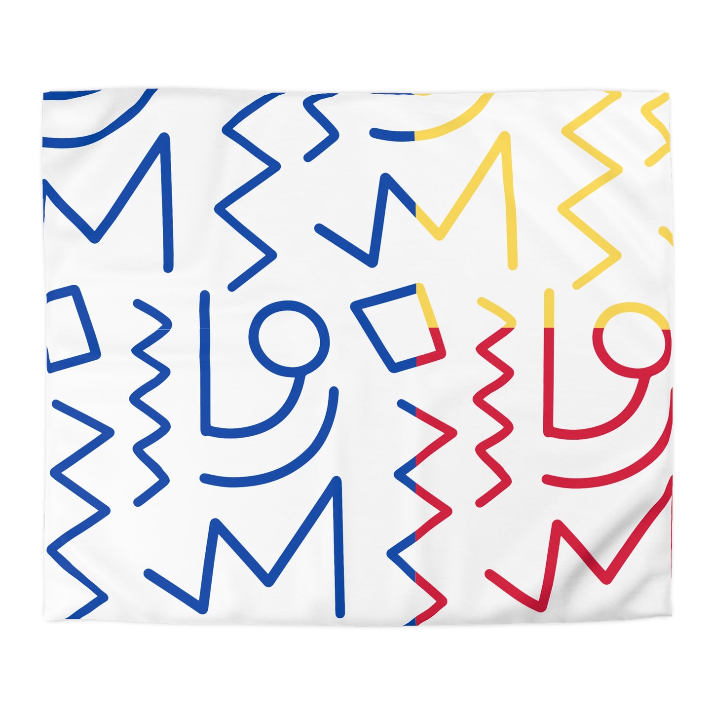Color Block Tribal Duvet Cover