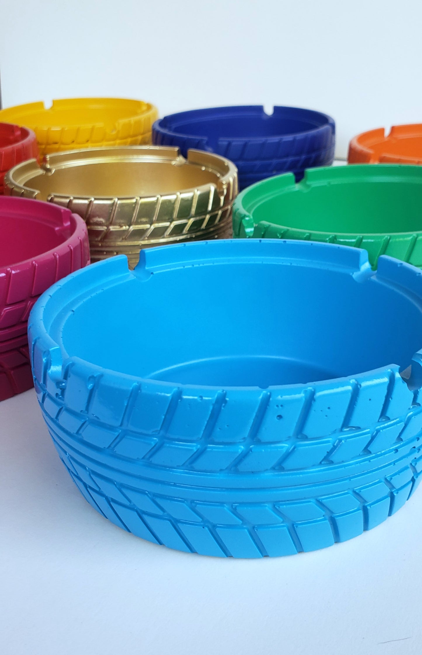 Abstract Ceramic Tire Tread Trinket Bowl