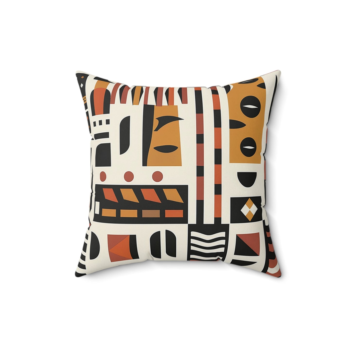 Monotone African Throw Pillow