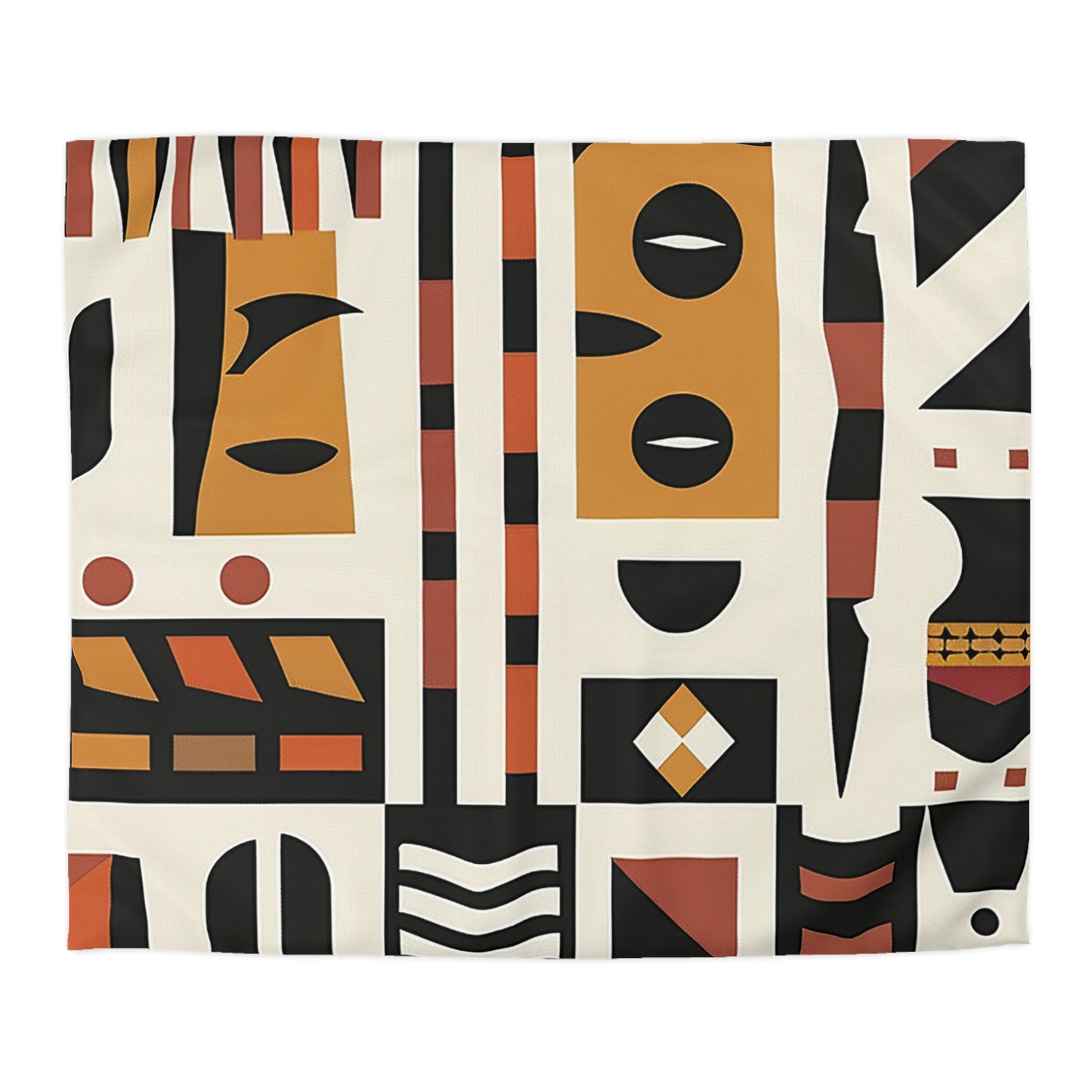 Monotone African Duvet Cover