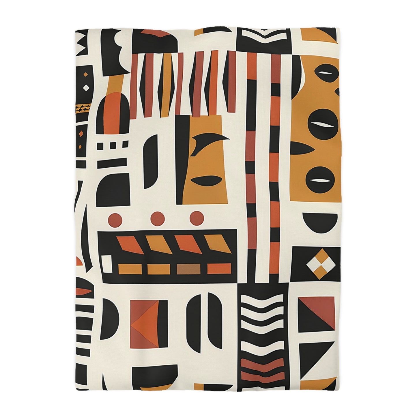 Monotone African Duvet Cover