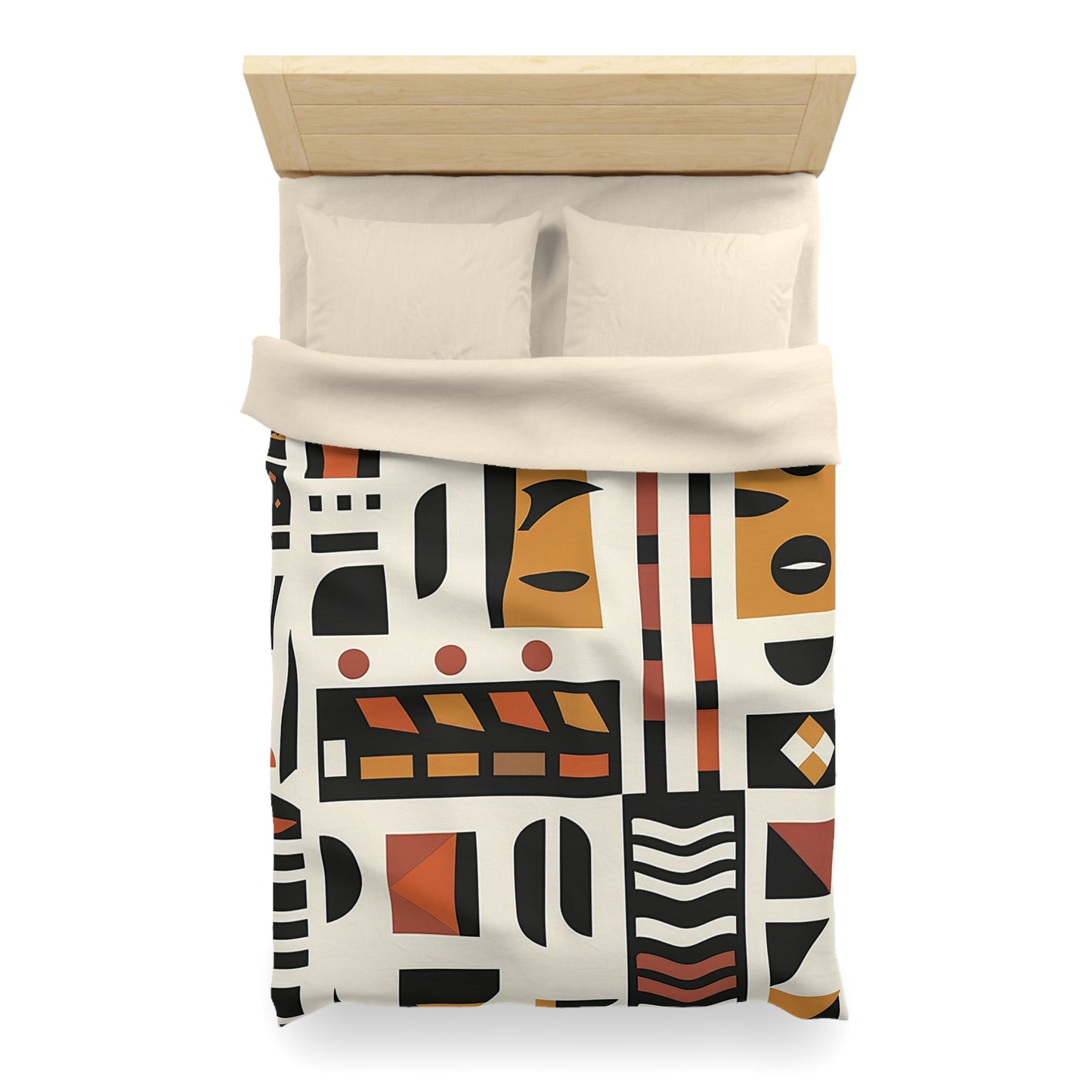 Monotone African Duvet Cover