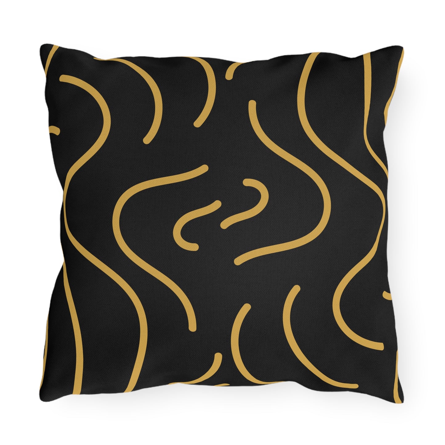 Wavy Lined Outdoor Pillow