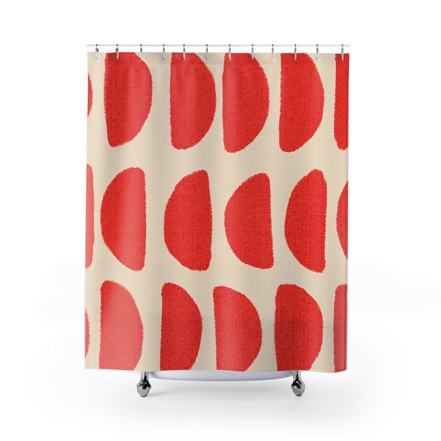 Retro Geometric Shower Curtain