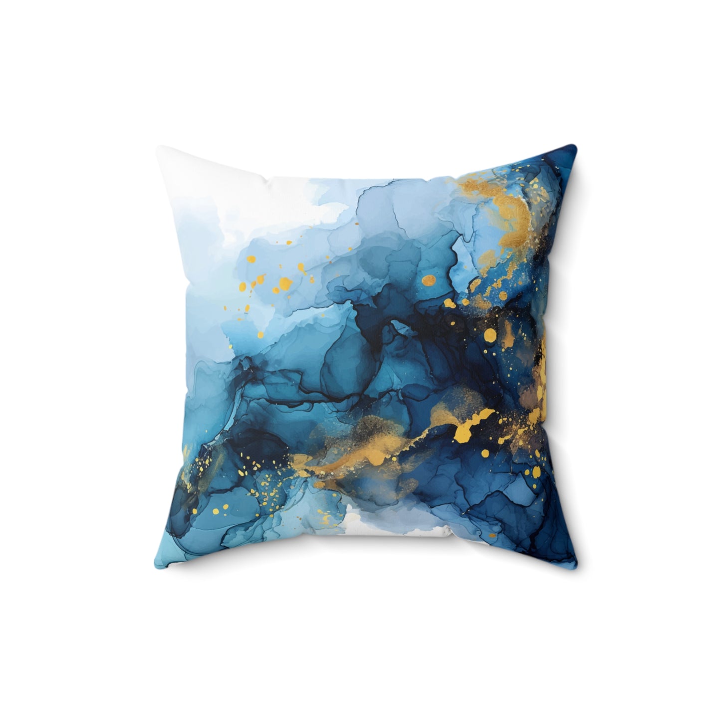 Fluid Ink Throw Pillow