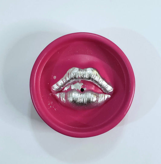 Handmade Ceramic Lips Incense Holder