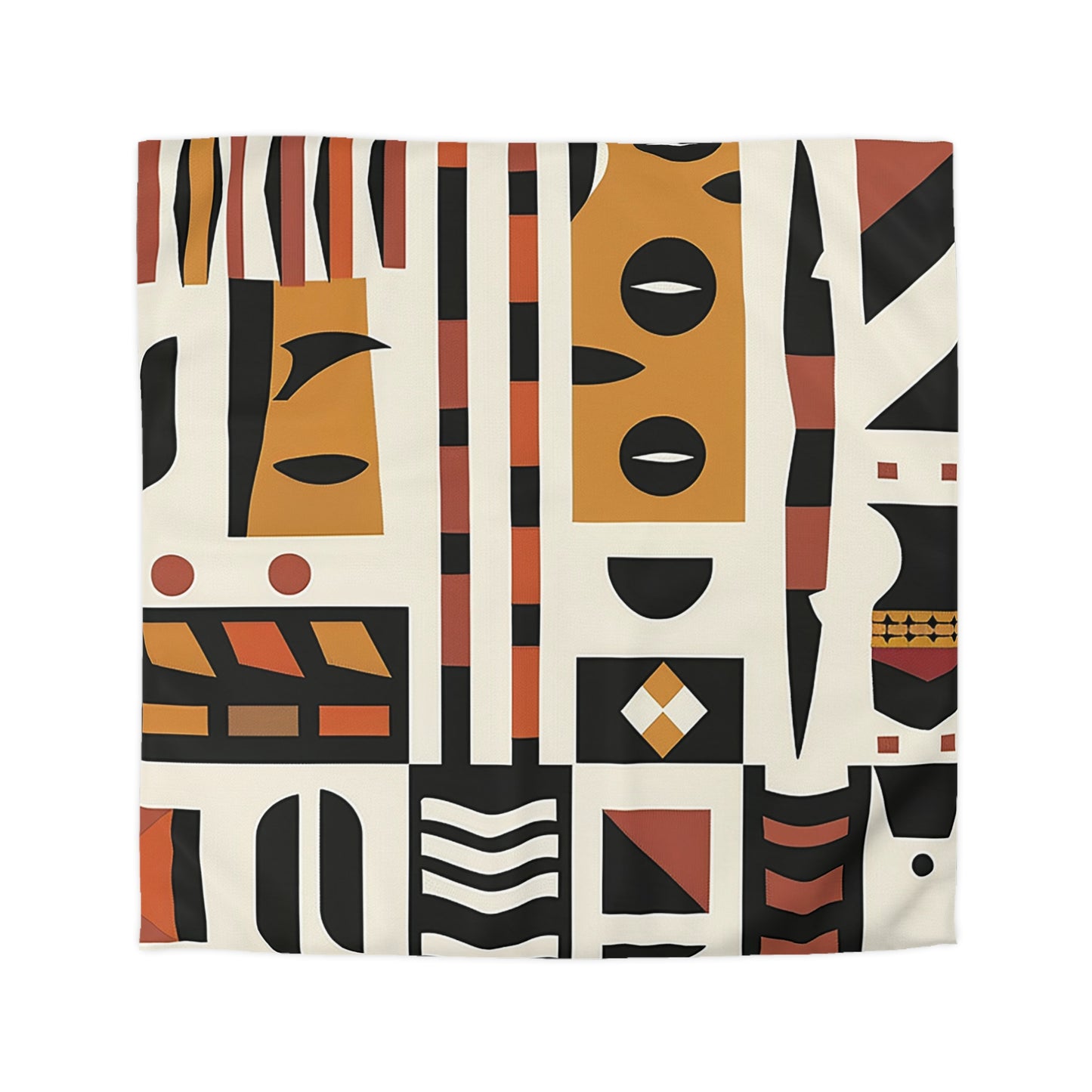 Monotone African Duvet Cover