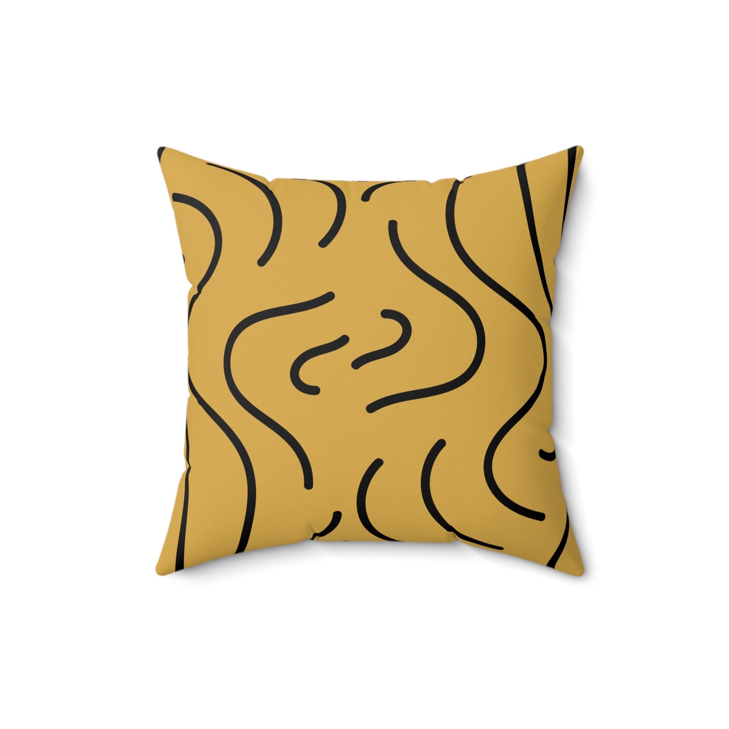 Wavy Lined Throw Pillow