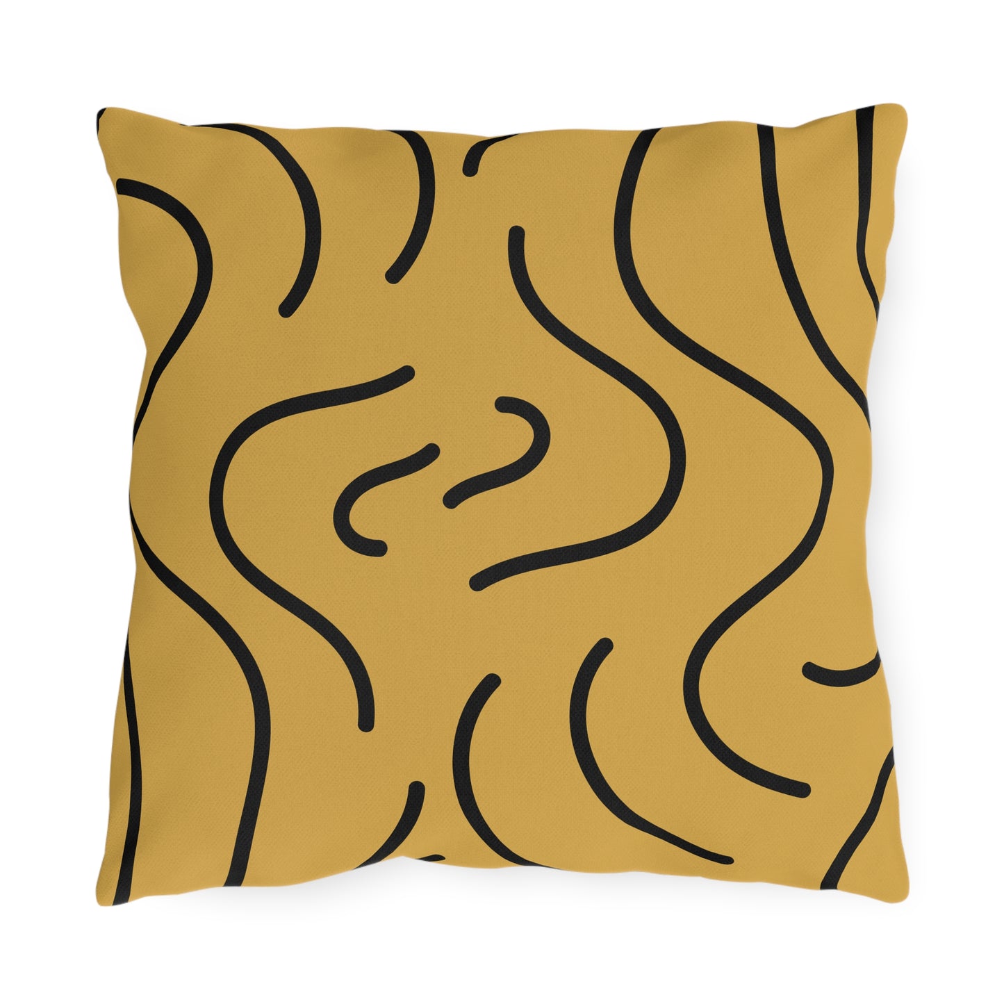 Wavy Lined Outdoor Pillow