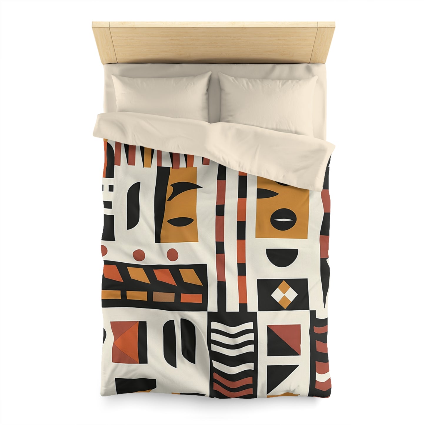 Monotone African Duvet Cover