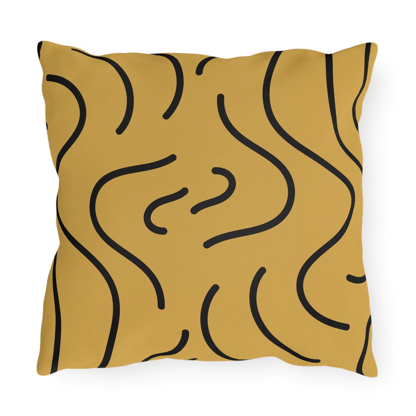 Wavy Lined Outdoor Pillow