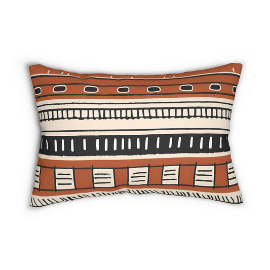 Afrocentric Boho Lumbar Pillow