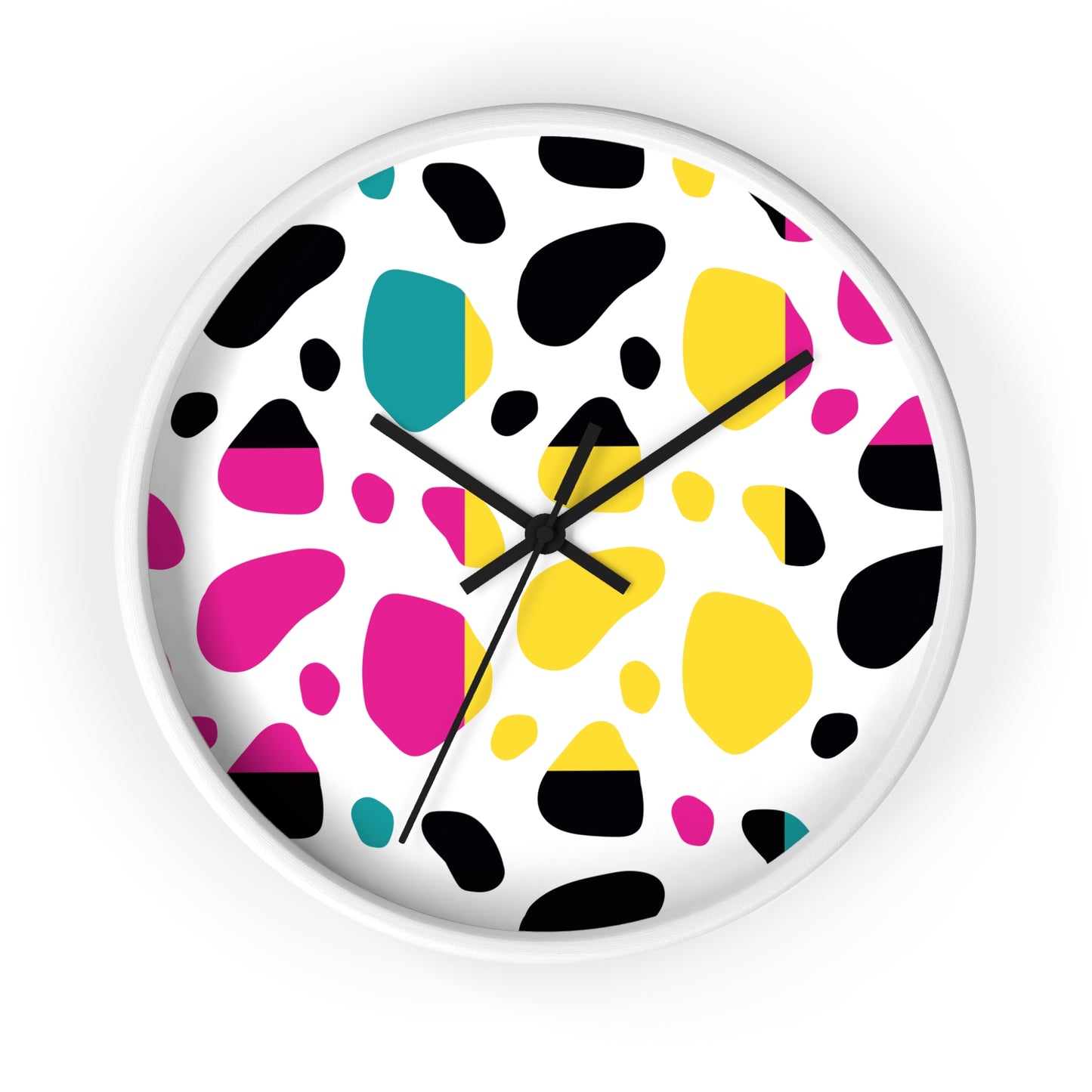 Abstract Color Splash Wall Clock