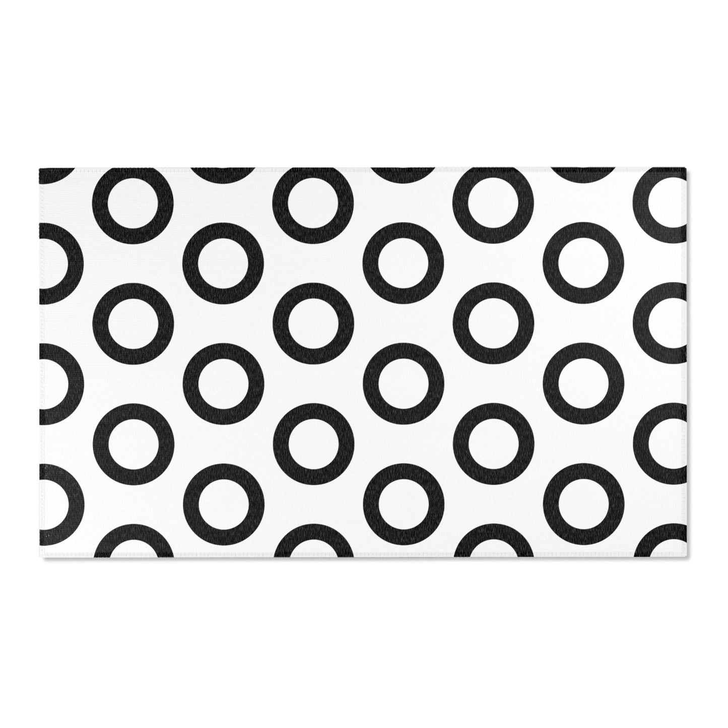 Modern Geometric Circles Area Rug