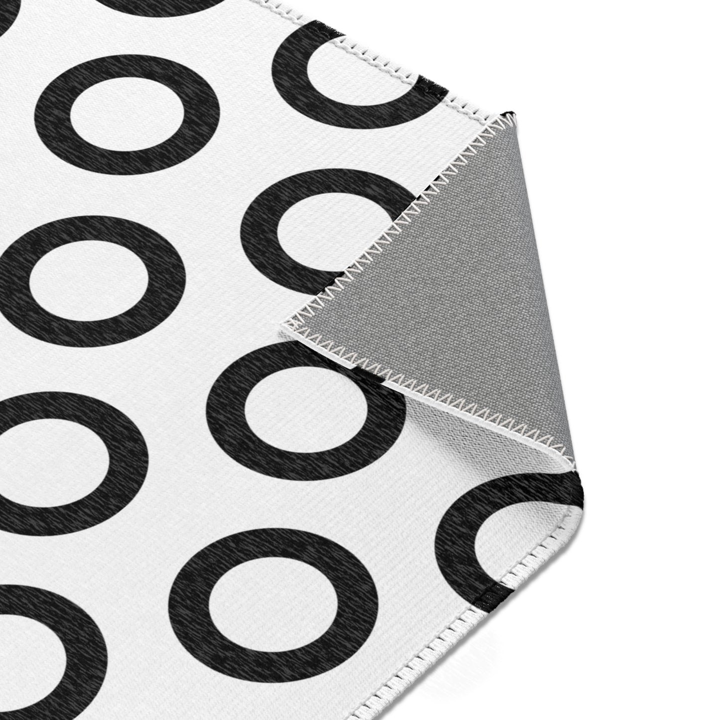 Modern Geometric Circles Area Rug