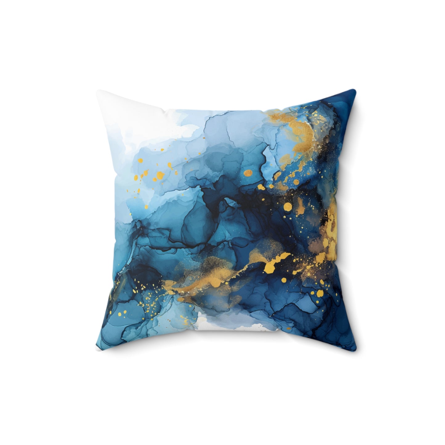 Fluid Ink Throw Pillow