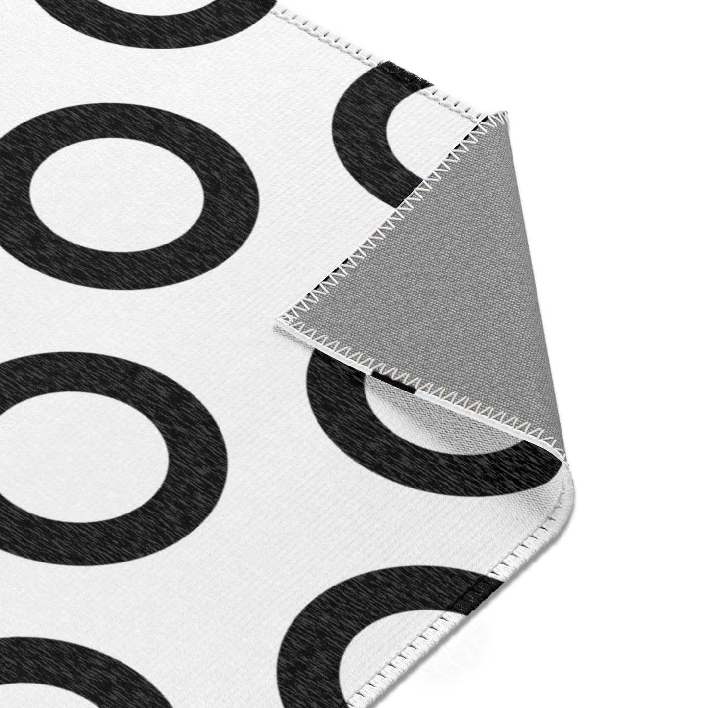 Modern Geometric Circles Area Rug