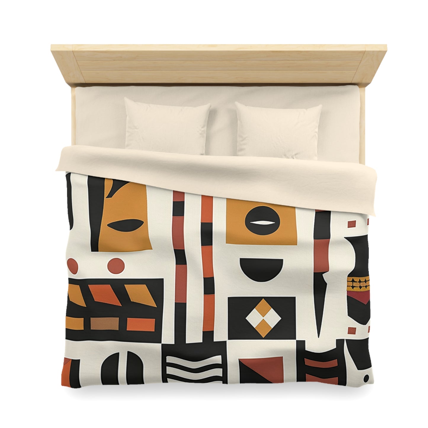 Monotone African Duvet Cover