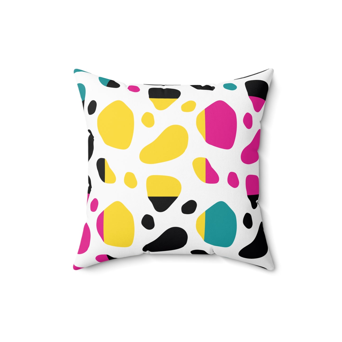 Abstract Color Splash Throw Pillow