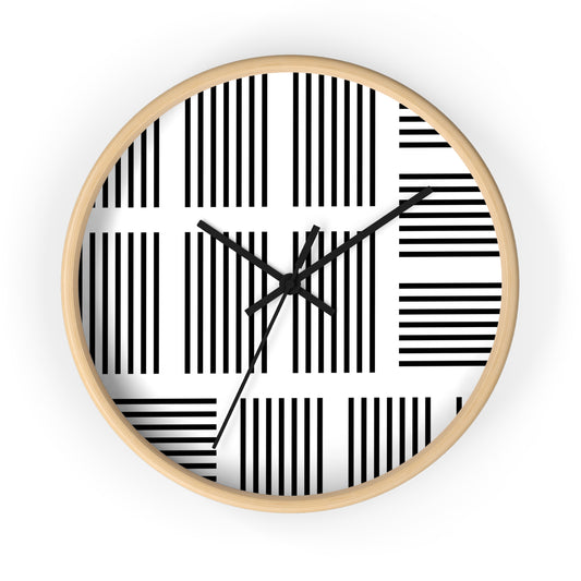 Minimalist Lined Wall Clock