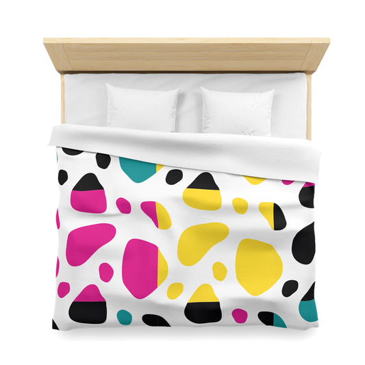 Abstract Color Splash Duvet Cover