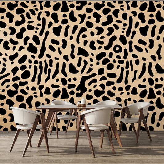 Modern Leopard Print Peel & Stick Wallpaper Mural