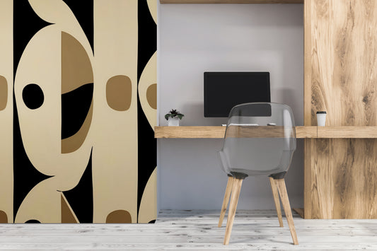 Afro Bohemian Fabric Peel & Stick Wallpaper Mural